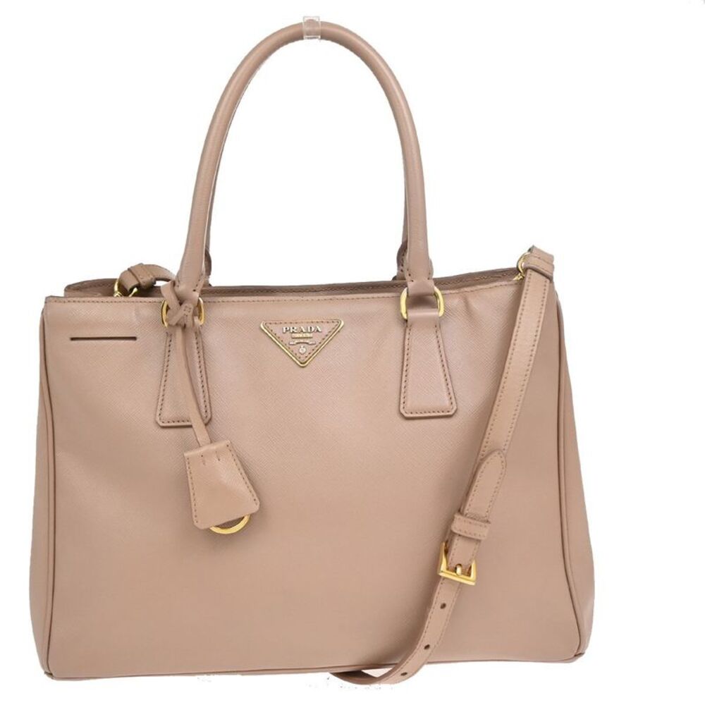 Prada Gardener's Saffiano Leather Pink Leather Tote Bag Bag